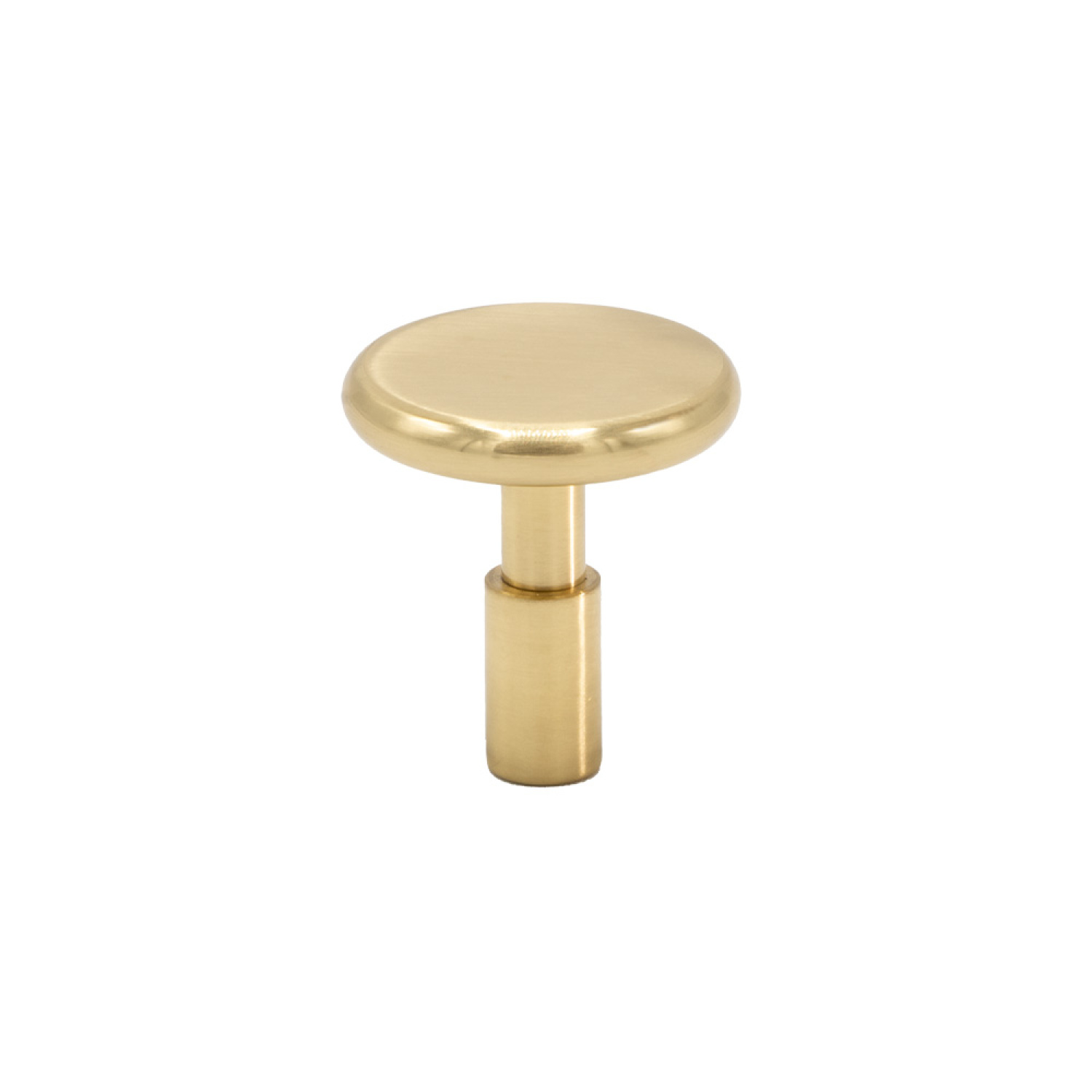 Knop Spira - Poleret Messing