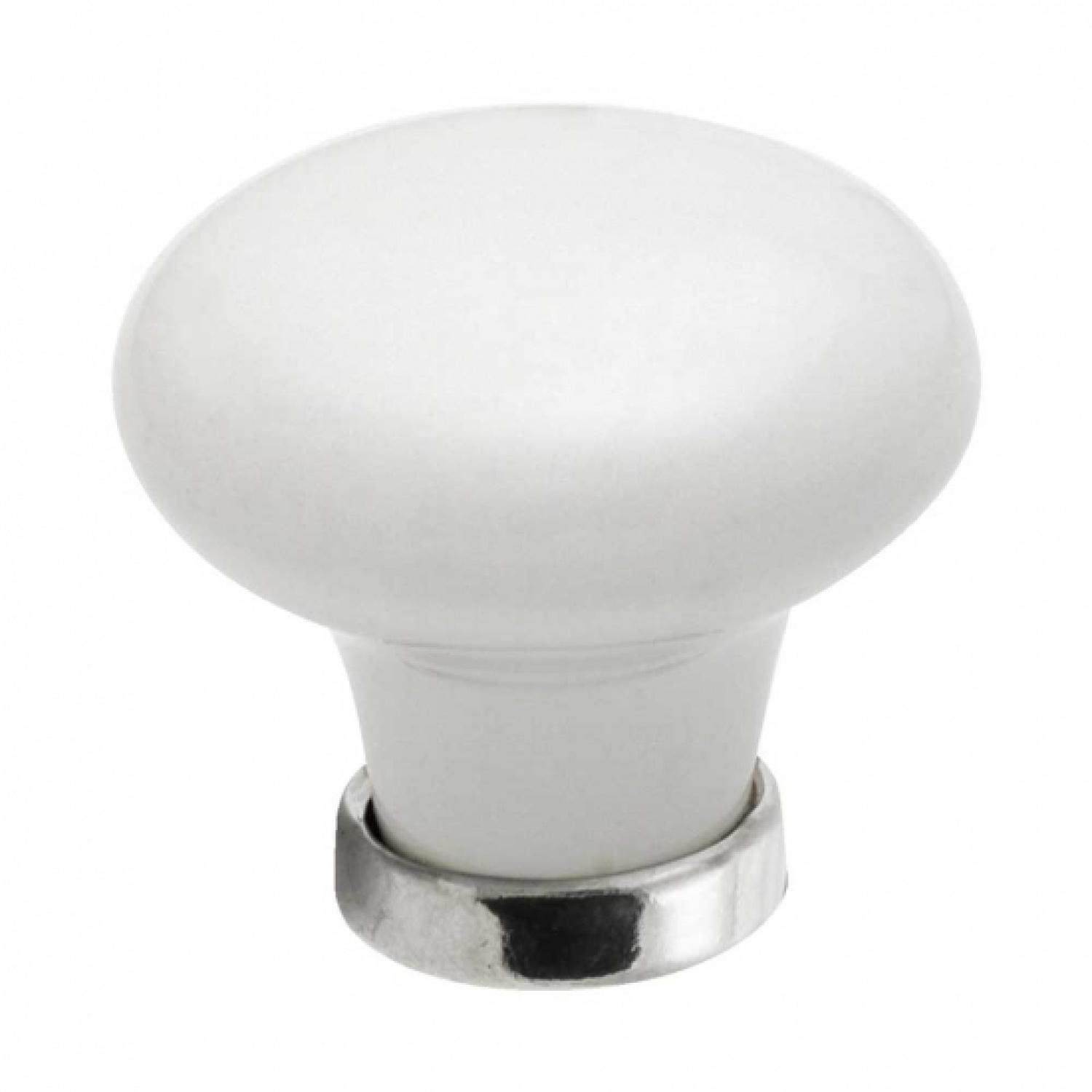 Knop 24136 - Hvid/Krom