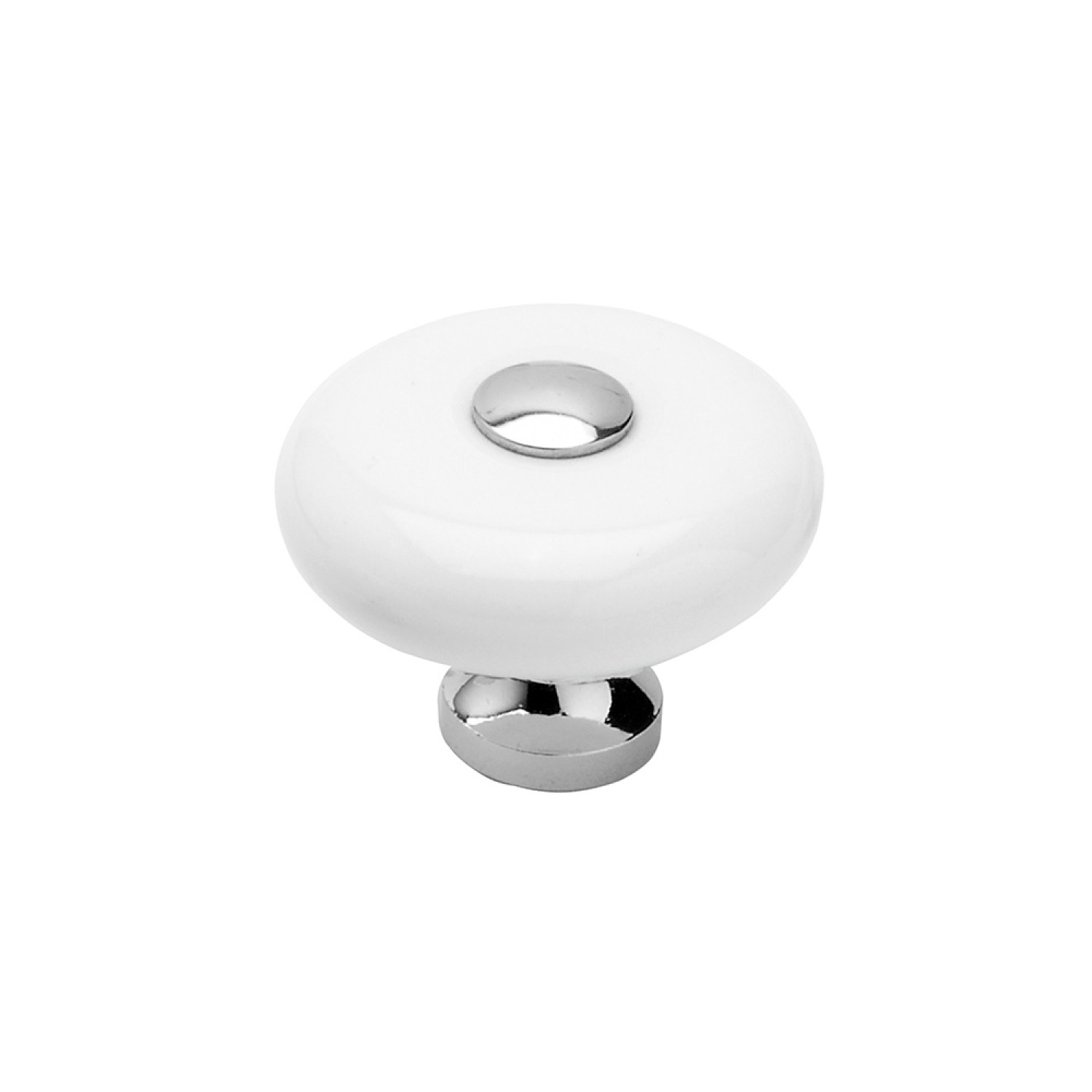 Knop SP5-30 - Hvid/Krom