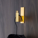 Knage Arpa/Bagplade - Antik Messing