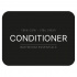 Selvklæbende Etiket - Conditioner - Mat Sort