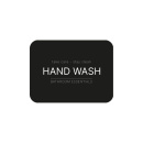 Selvklæbende Etiket - Hand Wash - Mat Sort