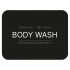 Selvklæbende Etiket - Body Wash - Mat Sort