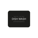Selvklæbende Etiket - Dish Wash - Mat Sort