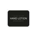 Selvklæbende Etiket - Hand Lotion - Mat Sort