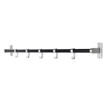 Knagerækker Elegant - 1000mm - Sort/Aluminium