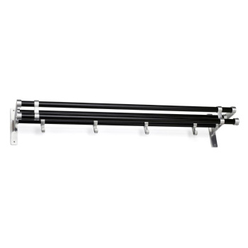 Hattehylde Elegant Plus - 1000mm - Sort/Aluminium