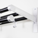 Hattehylde Elegant Plus - 1000mm - Sort/Aluminium