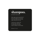 Selvklæbende Etiket Premium - Shampoo - Mat Sort