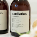 Selvklæbende Etiket Premium - Hand Lotion - Beige