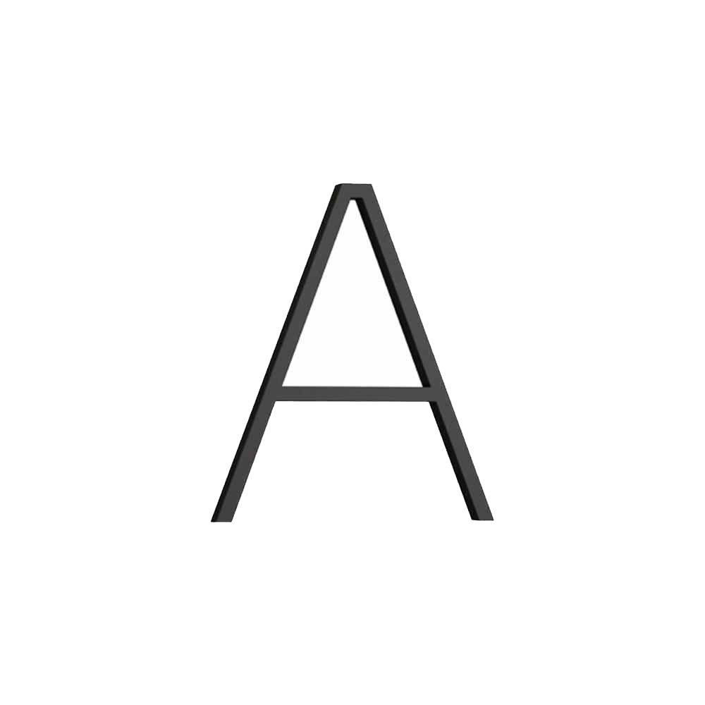 Husbogstav Contemporary - A - Sort