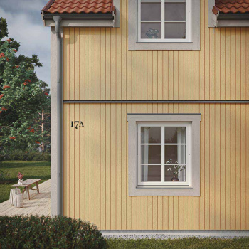 Husbogstav Century - Sort