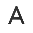 Husbogstav Home - Sort