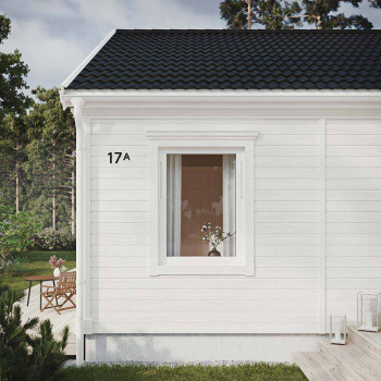Husbogstav Home - Sort
