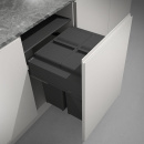 Affaldssystem Wide - Mørkegrå