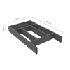 Bestikskuffe Flex Basic - 500 (473mm) -  Mørkegrå