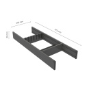 Knivindsats Flex Basic - 500 (473mm) - Mørkegrå