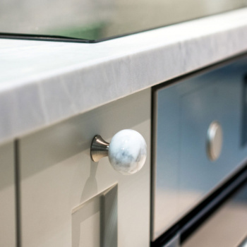 Knop Bead Straight - Carrara Marmor