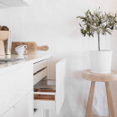 Profil Greb Edge Straight - 200mm - Hvitlakkert