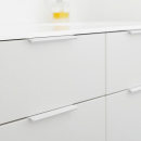 Profil Greb Edge Straight - 200mm - Hvitlakkert