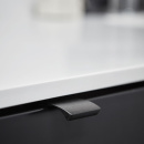 Profilgreb Edge Straight - 40mm - Børstet Sort