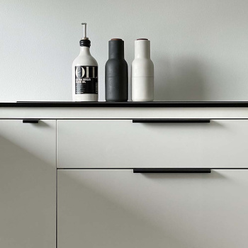 Profilgreb Edge Straight - 40mm - Børstet Sort