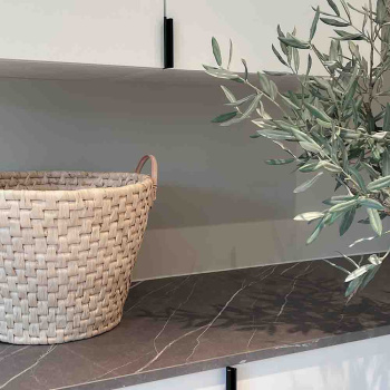 Profilgreb Edge Straight - 40mm - Børstet Sort
