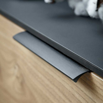 Profilgreb Edge Straight - 200mm - Børstet Sort
