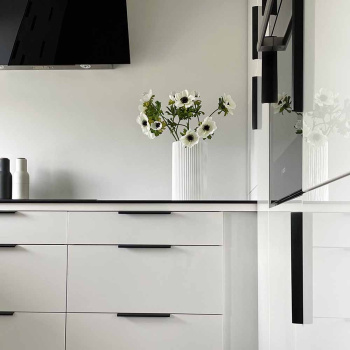 Profilgreb Edge Straight - 200mm - Børstet Sort