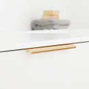 Profilgreb Edge Straight - 200mm - Børstet Messing