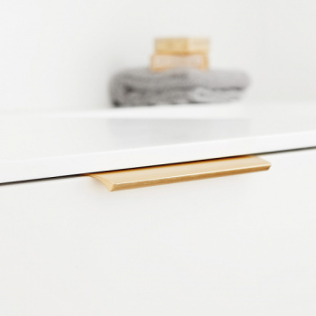 Profilgreb Edge Straight - 200mm - Børstet Messing