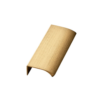 Profilgreb Edge Straight - 100mm - Børstet Messing