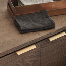 Profilgreb Edge Straight - 100mm - Børstet Messing