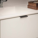 Profilgreb Edge Straight - 100mm - Børstet Sort