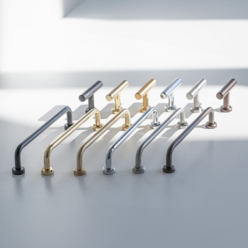 Knop T Viva - Polert Messing