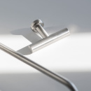 Knop T Viva - Børstet Rustfrit Stål