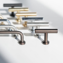 Knop T Viva - Brunet Messing