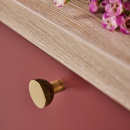 Knop Copenhagen - 25mm - Rå/Poleret Messing