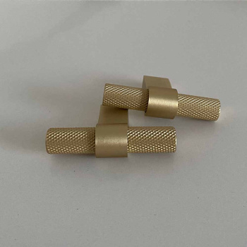 Knop T Helix - Messing