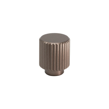 Knop Helix Stripe - 20mm - Mørk Bronze