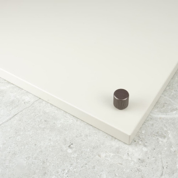 Knop Helix Stripe - 20mm - Mørk Bronze
