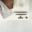 Knop Helix Stripe - 20mm - Mørk Bronze