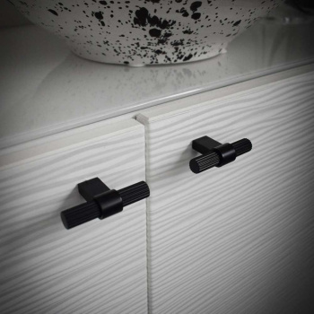 Knop T Helix Stripe - Mat Sort