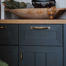 Knop T Helix Stripe - Antik Bronze