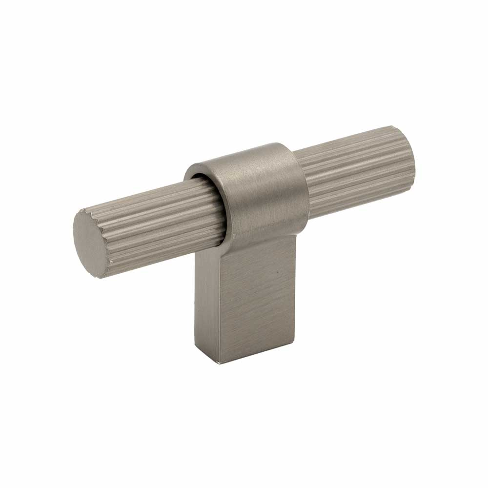 Knop T Helix Stripe - Rustfrit Stål Finish