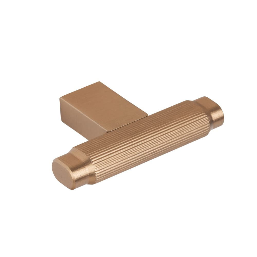 Knop T Brooklyn - Børstet Messing