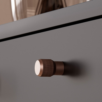 Knop Brooklyn Ø20mm - Børstet Bronze