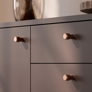 Knop Brooklyn Ø20mm - Børstet Bronze
