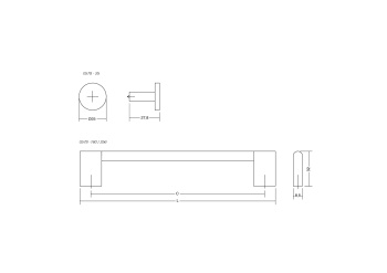 Knop Nexx Ø25mm - Mørk Børstet Messing