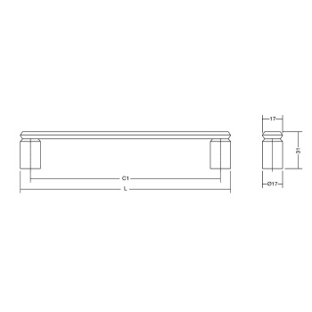 Greb Fase cc160mm - Børstet Bronze